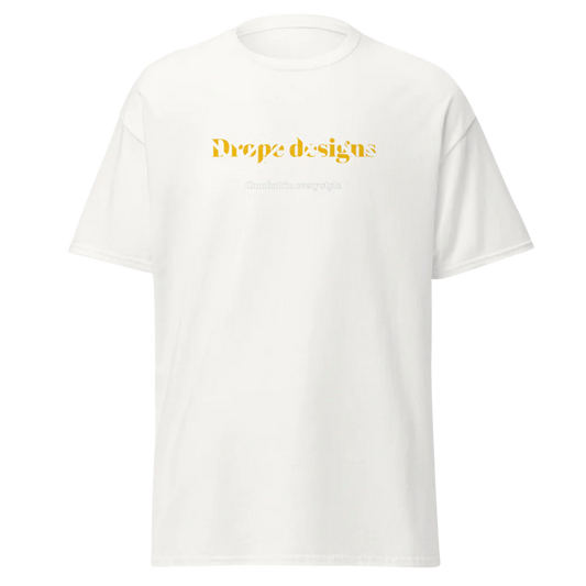 Unisex LIMITED EDITION white T-shirt GILDAN | Drope designs (Logo on the front LIMITED EDITION on the back)