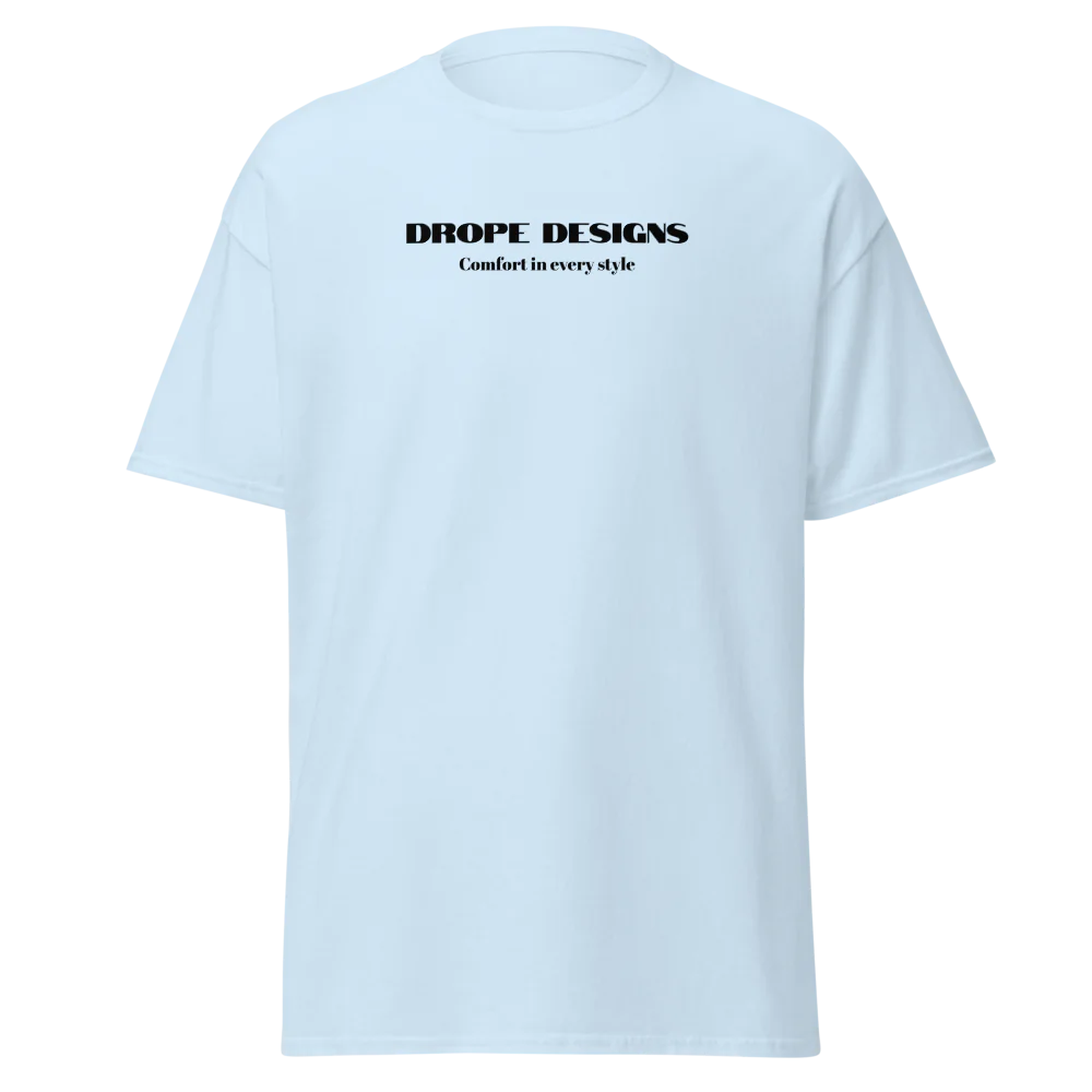 Unisex Classic T-shirt Drope designs| logo only on the front with official quote (with multiple colors) GILDAN